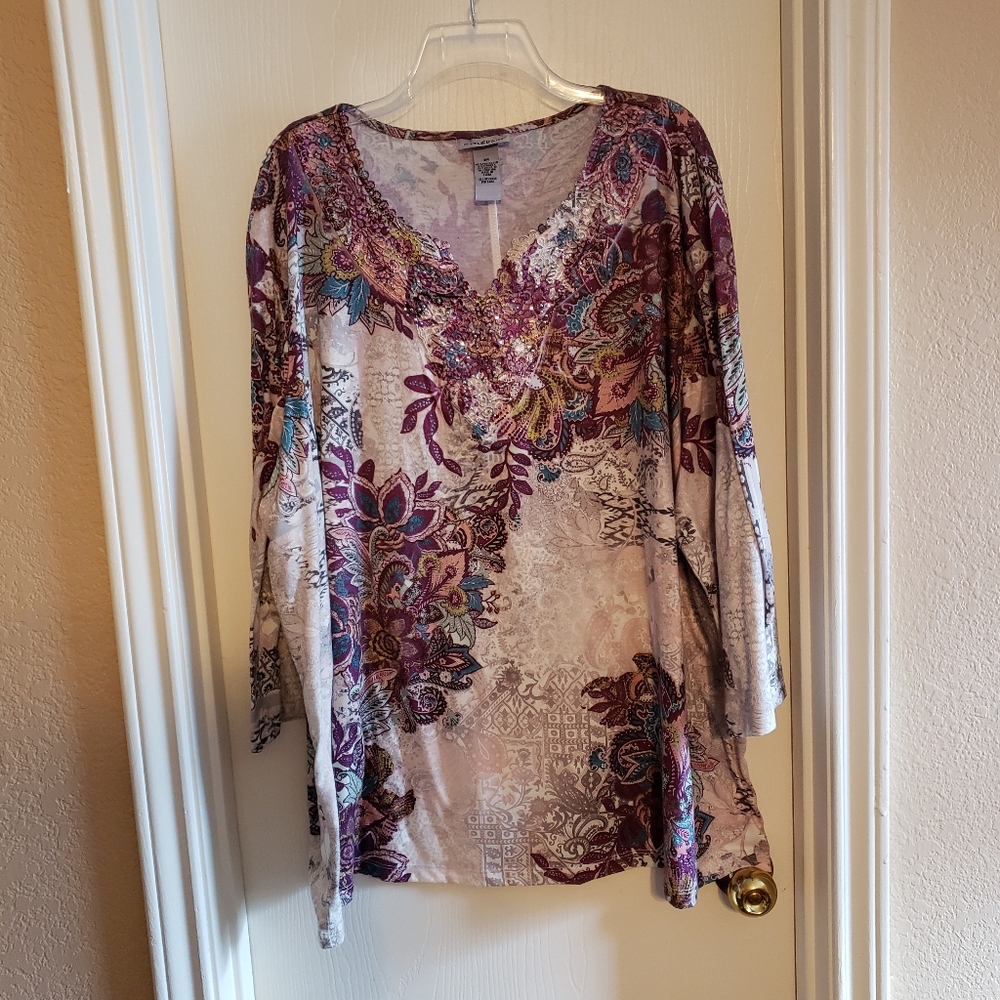 Catherine's embroidered top size 3X